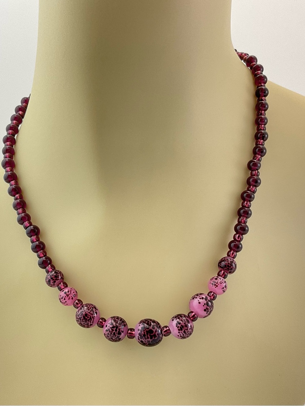 Artisan Necklace Purple Lampwork Necklace